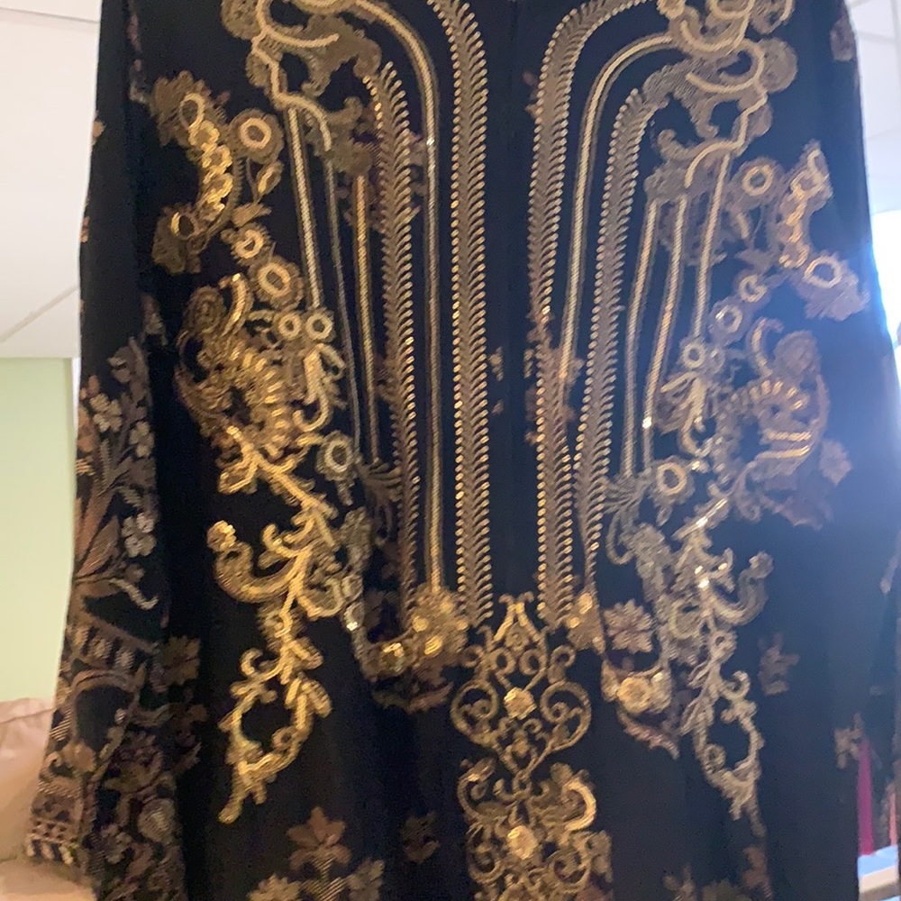Black jacquard kurta